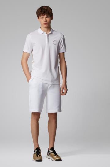 Koszulki Polo BOSS Piqué Białe Męskie (Pl82993)